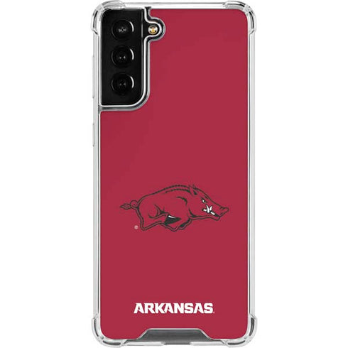 University of Arkansas-Fayetteville Razorbacks Red Logo Galaxy S21 FE Clear Case